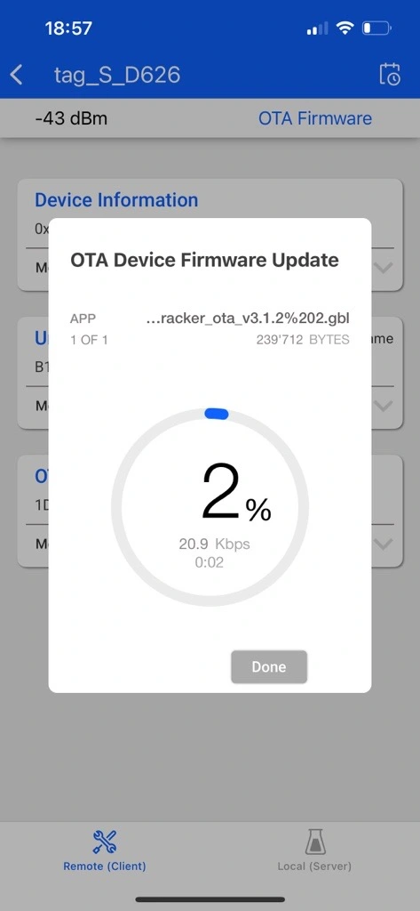 Uploading New Firmware